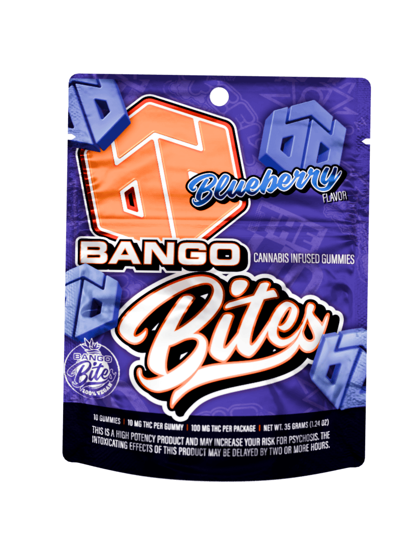 Bango Bites | Blueberry Gummies | 100mg | 10ct | 10mg/ea by Bango Distribution
