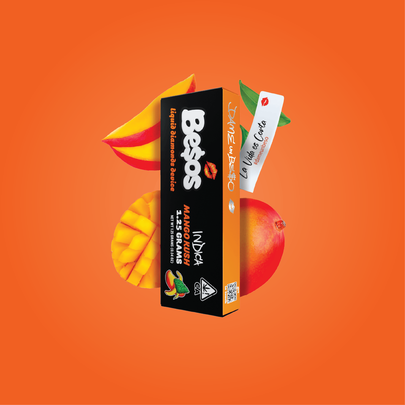 Besos | Mango Kush | Live Diamonds Disposable | 1.25g