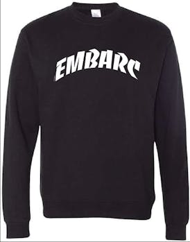 EMBARC - THRASHER PREMIUM SWEATSHIRT CREW BLACK [XL]