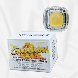 Goldmember 2g Live Rosin Fresh Press