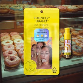 Friendly Brand - Donut Shop - Indica - 1g Live Resin 510 Cart