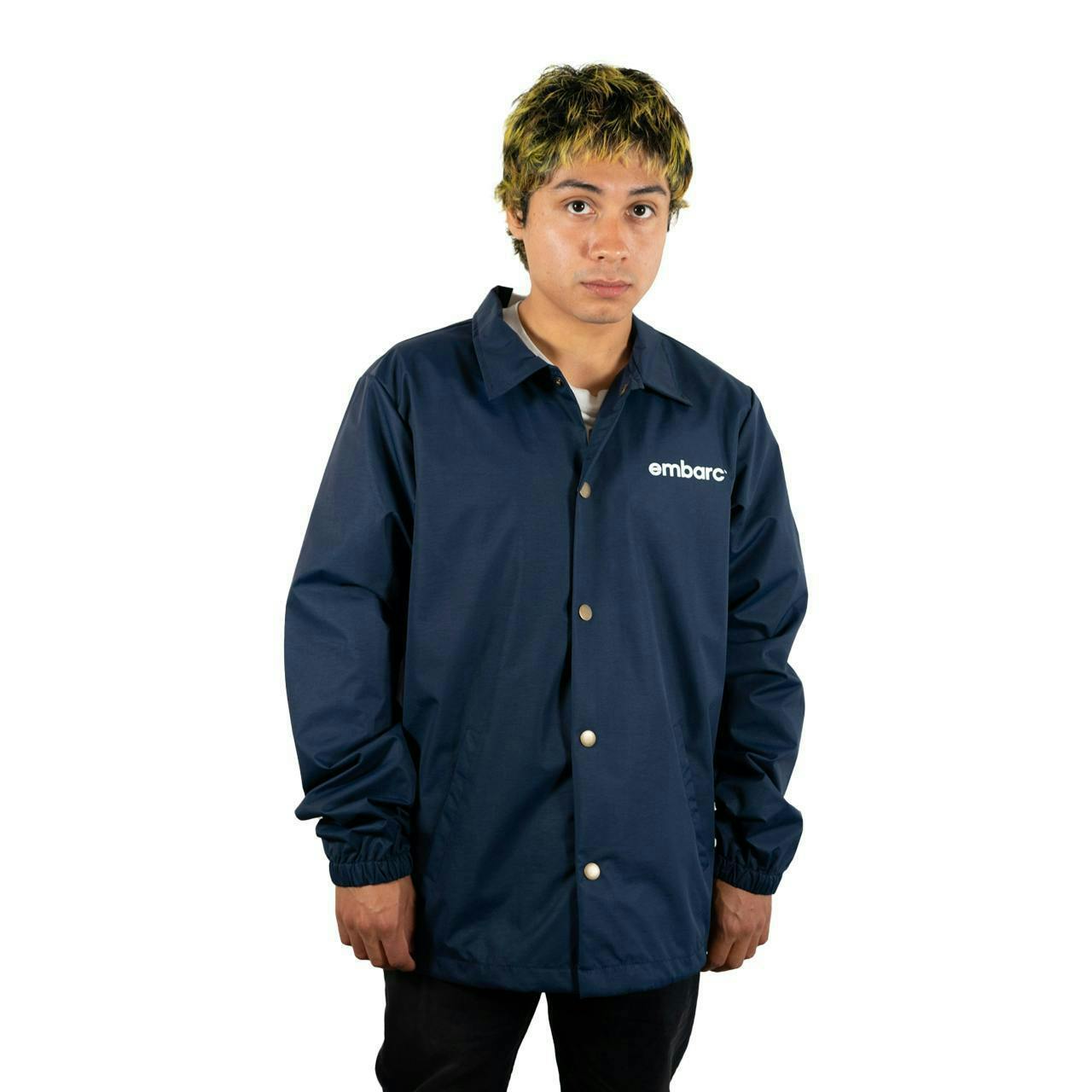 XL EMBARC COACH JACKET NAVY - Embarc Brand