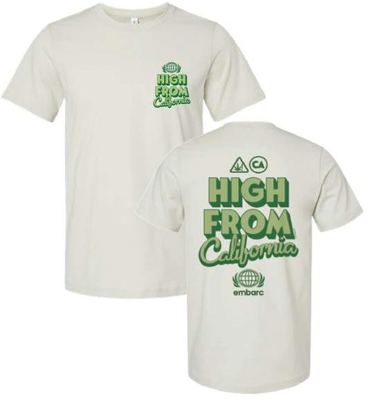 High From Cali Standard Short Sleeve Whitel