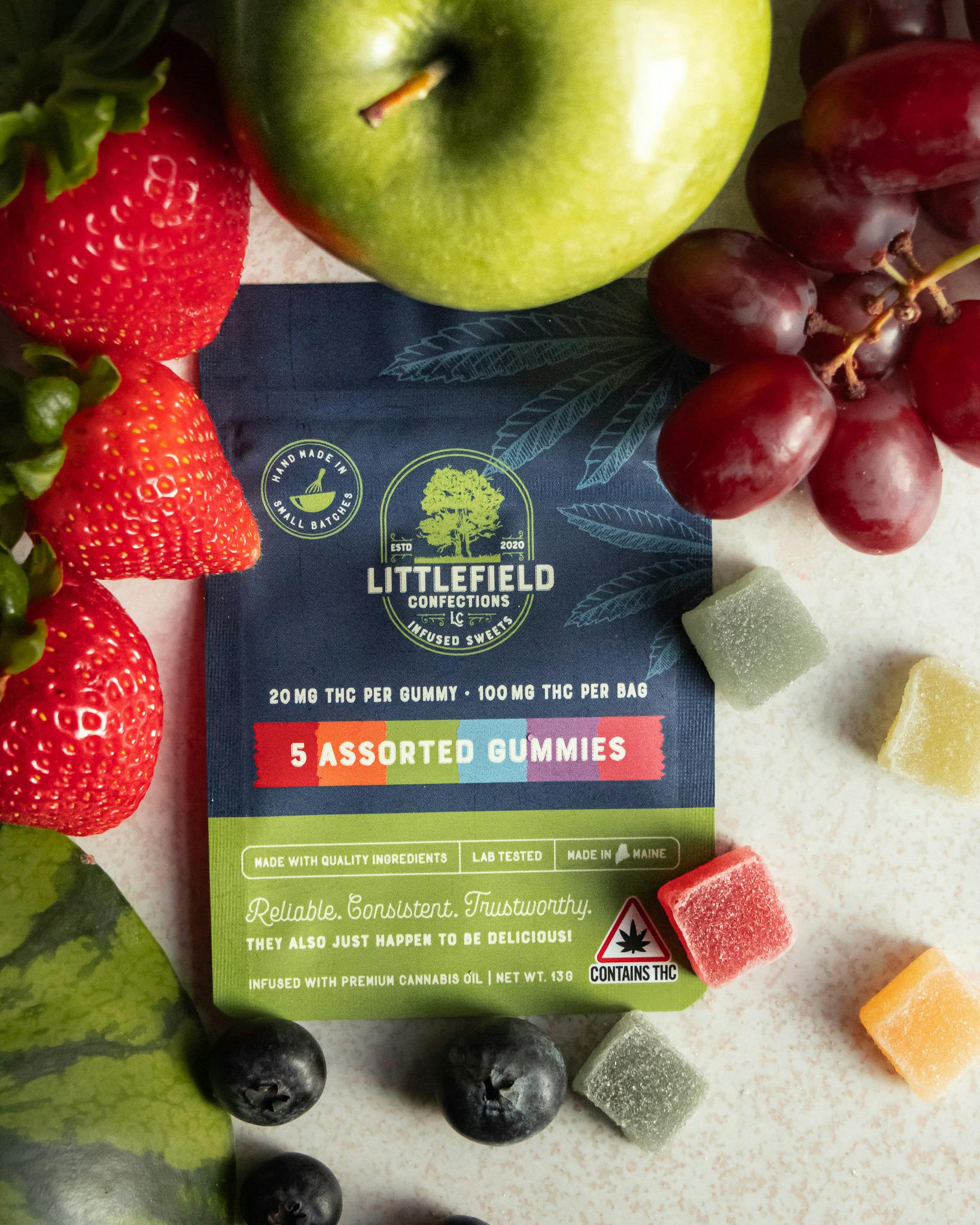 Assorted Thc Gummies 20mg/pc Total