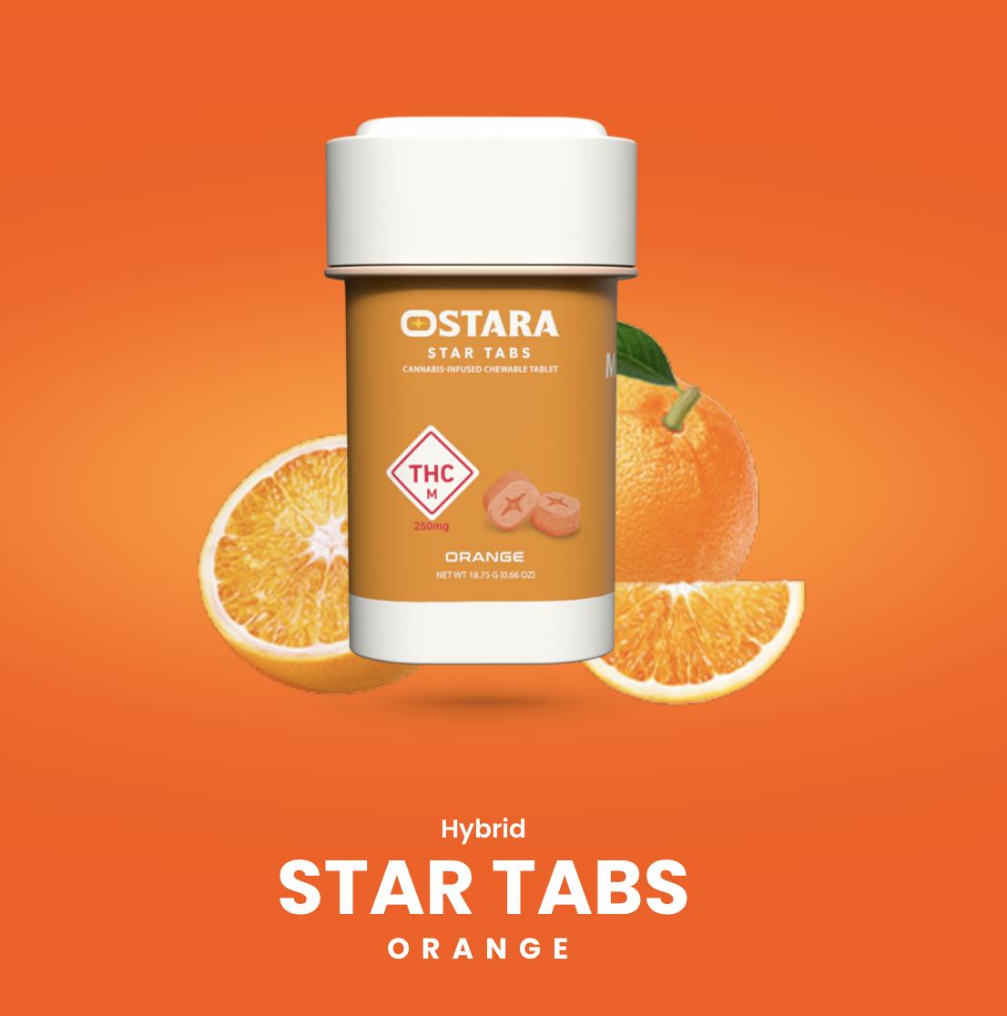 Ostara | Orange | Star Tabs | 50pk
