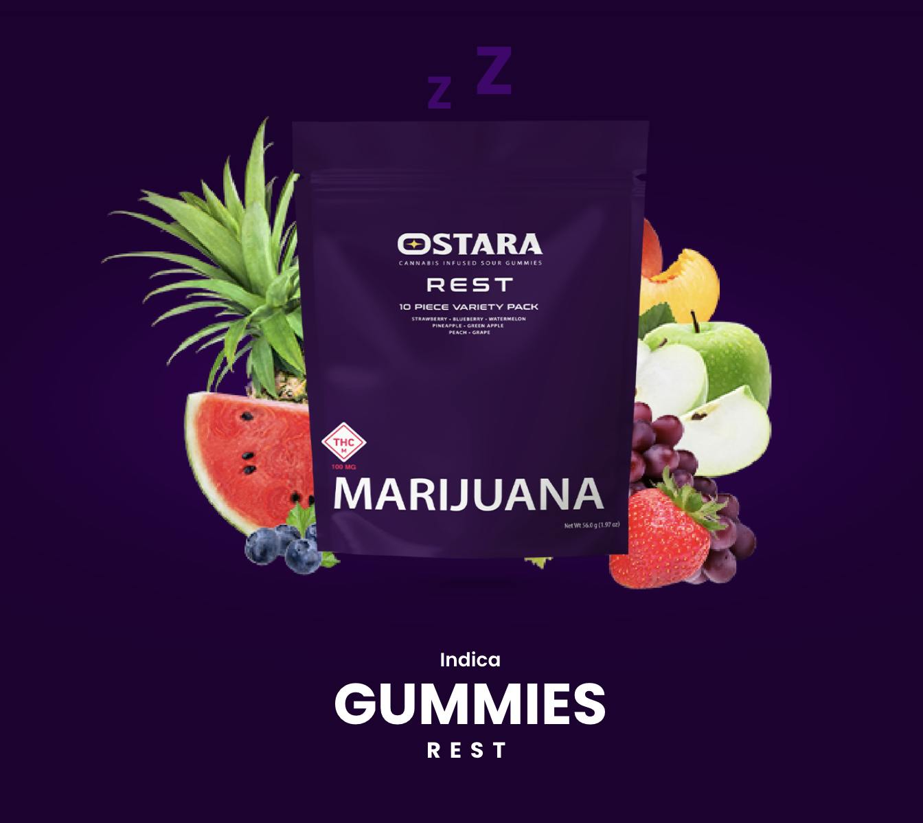Ostara | Rest Gummies | 10pk by Ostara Cannabis