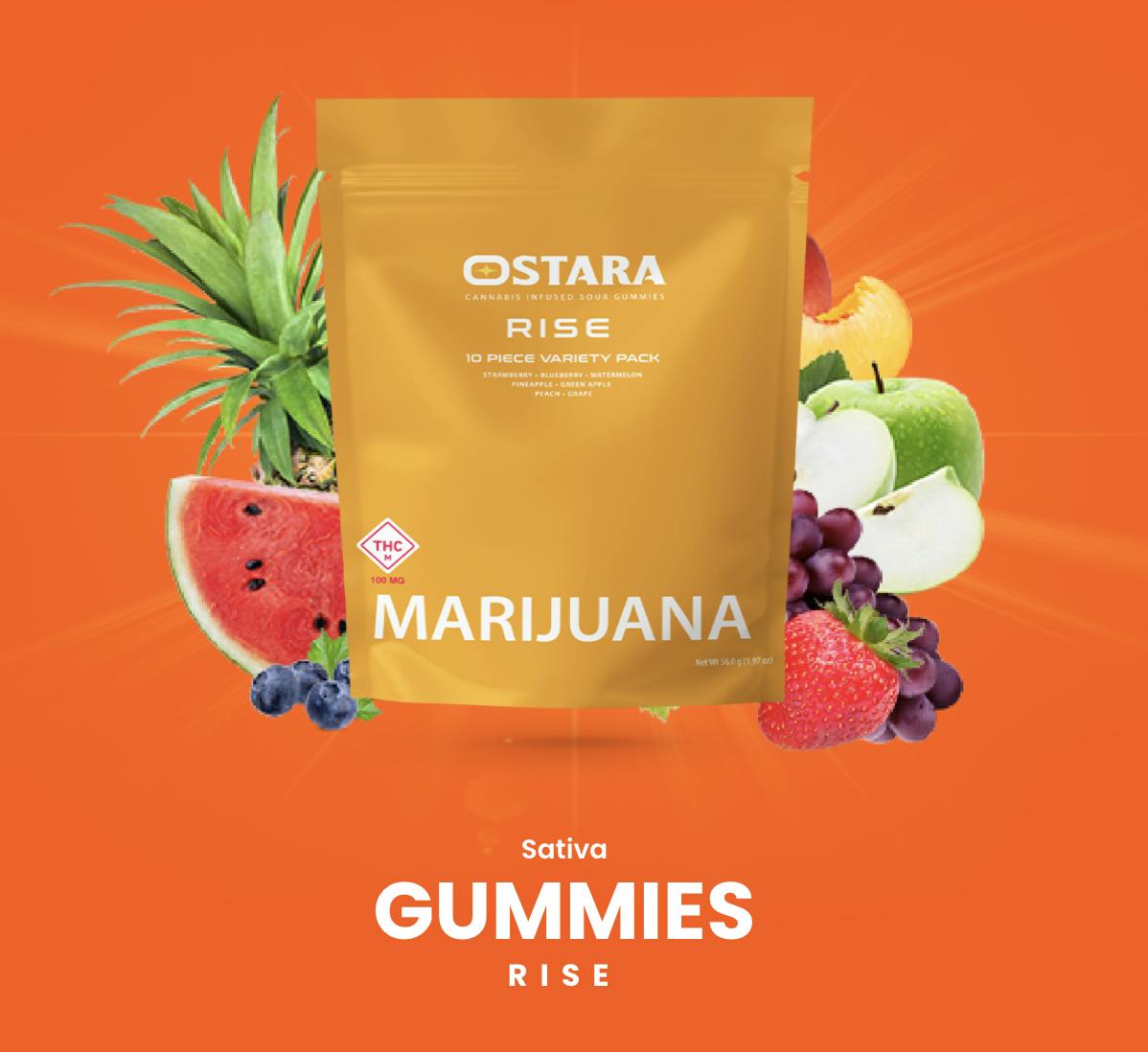 Ostara | Rise Gummies | 10pk by Ostara Cannabis