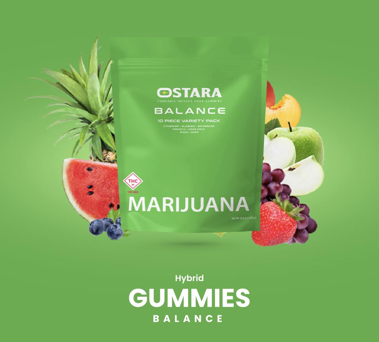 Ostara | Balance Gummies | 10pk by Ostara Cannabis