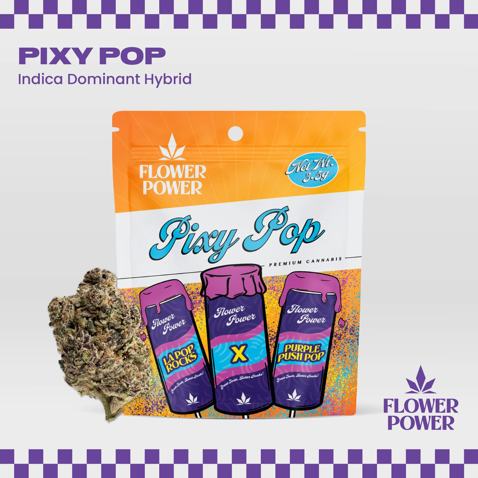Pixy Pop 3.5G Pre Pack by Flower Power Cannabis