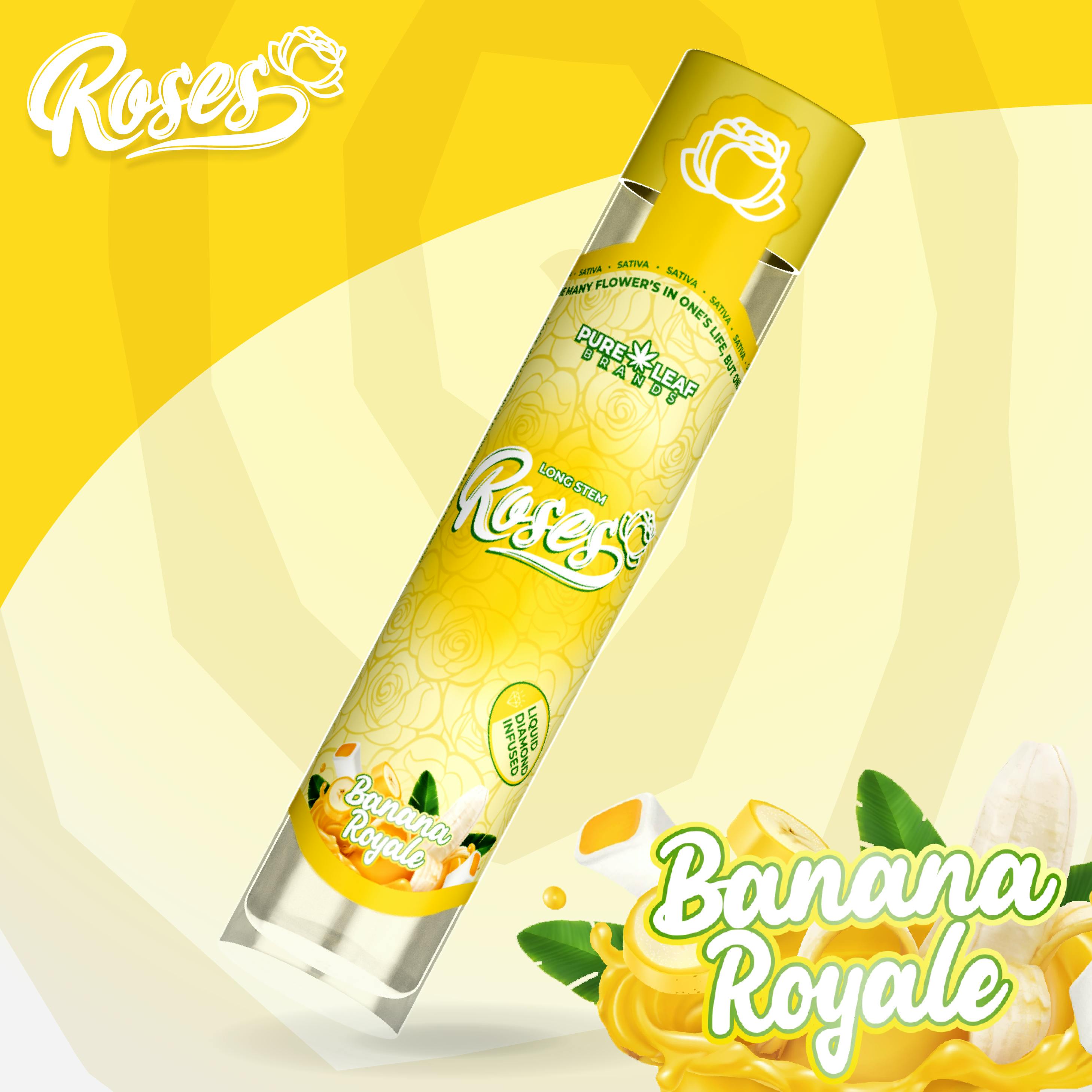 Long Stem | Banana Royale | LQD Infused Joint | 1g by Roses