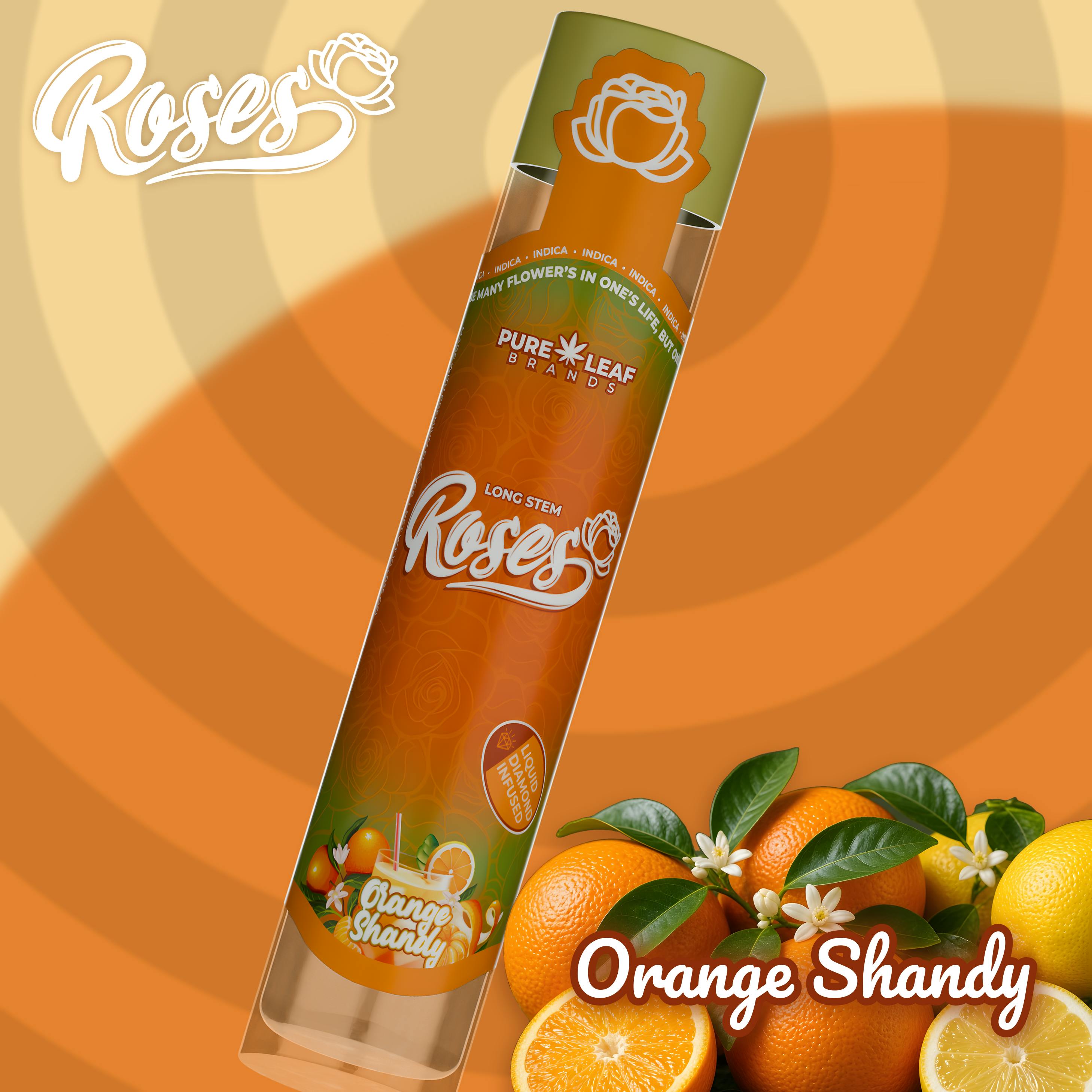 Long Stem | Orange Shandy | LQD Infused Joint | 1g by Roses