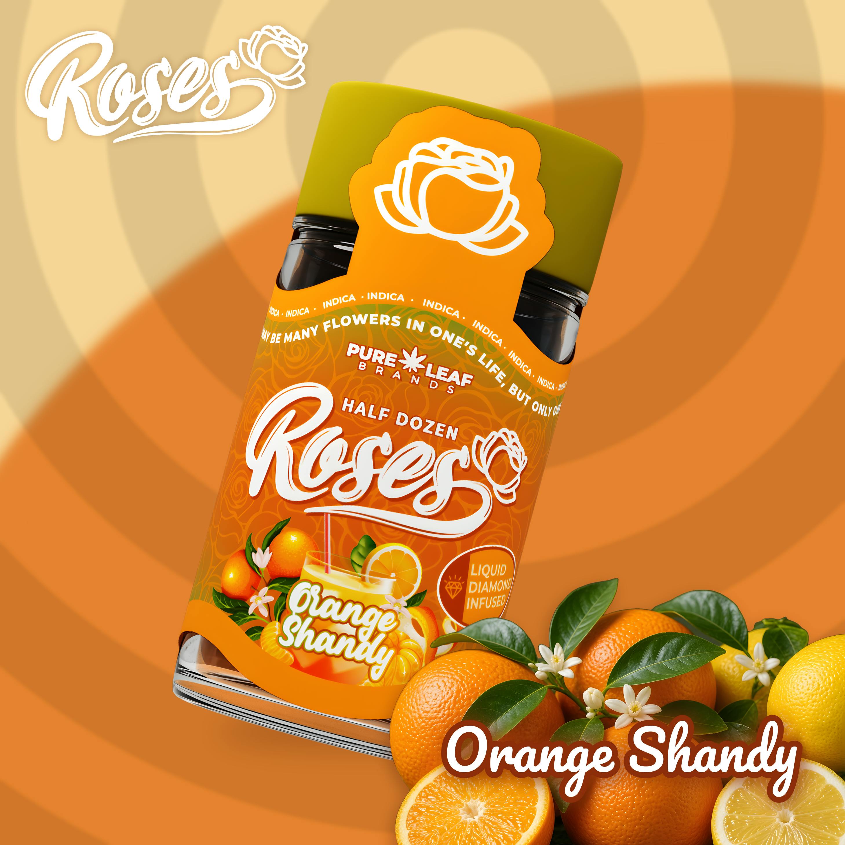Orange Shandy | LQD Infused Minis | 0.6g each | 6pk by Roses