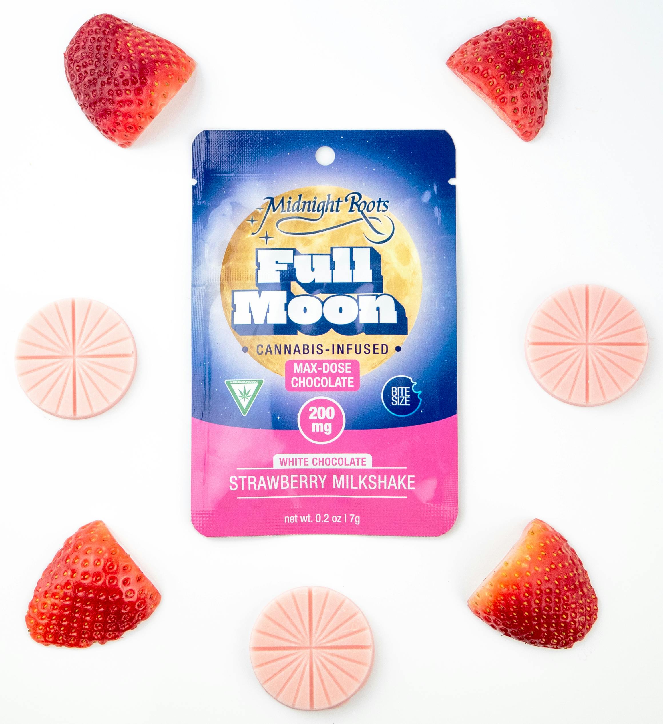 Midnight Roots | Full Moon | Strawberry Milkshake | White Choc. | 200 mg