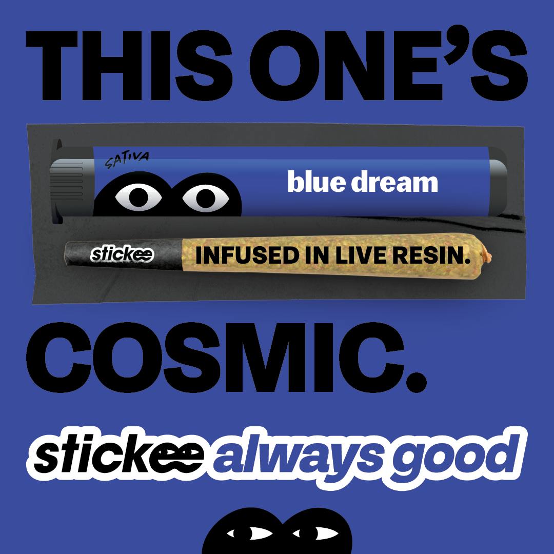 STICKEE | Blue Dream | 1.2g | Live Resin Infused Pre-Roll