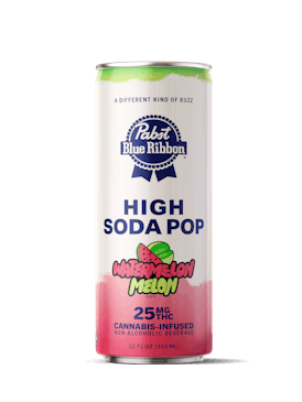 PABST | Cannabis Infused High Soda Pop - Watermelon Melon | 25mg | Single