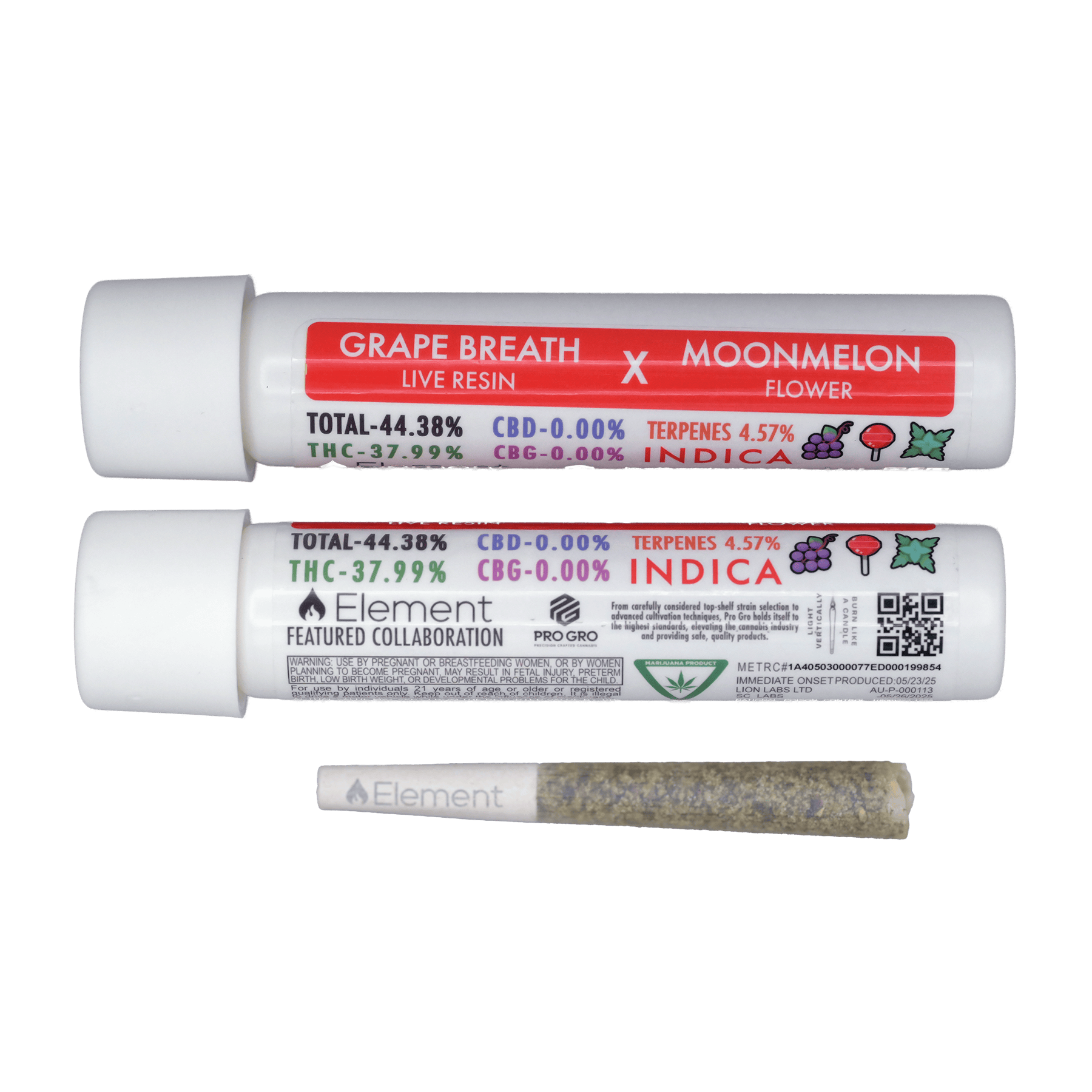 Element Live Resin Joint 1g - Moonmelon x Grape Breath
