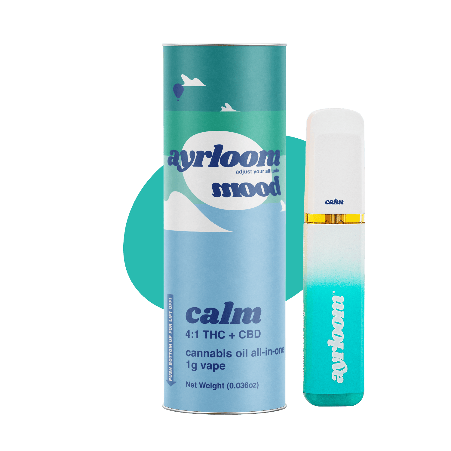 ayrloom | Mood Calm | AIO | 1g | THC : CBD by Ayrloom