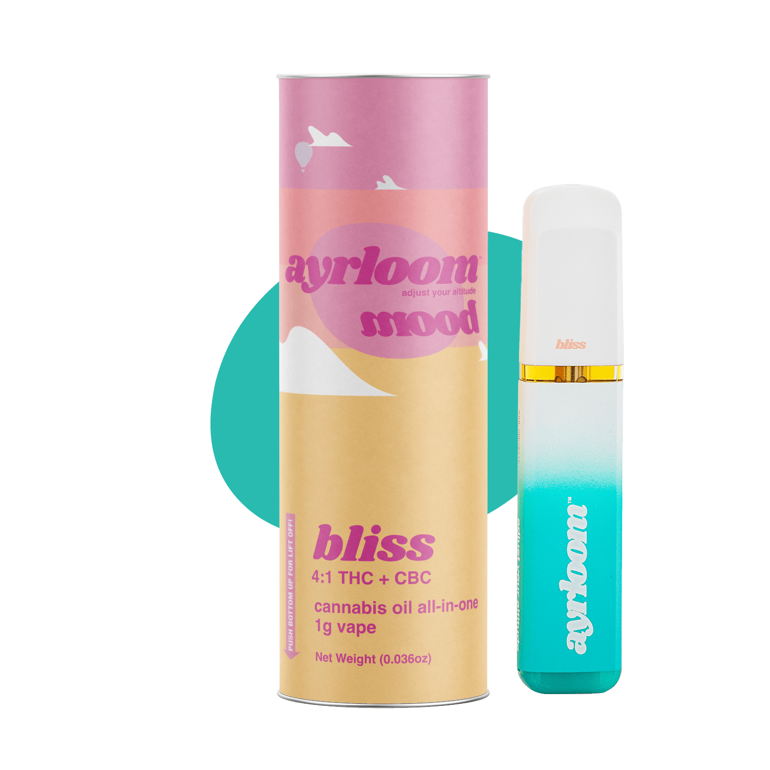 ayrloom | Mood Bliss | AIO | 1g | THC : CBC by Ayrloom