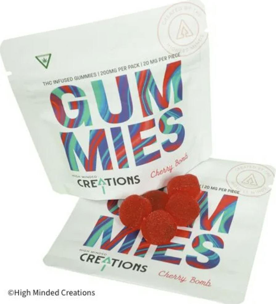 Cherry Bomb Gummies - High Dose 4 x 50mg by High Minded