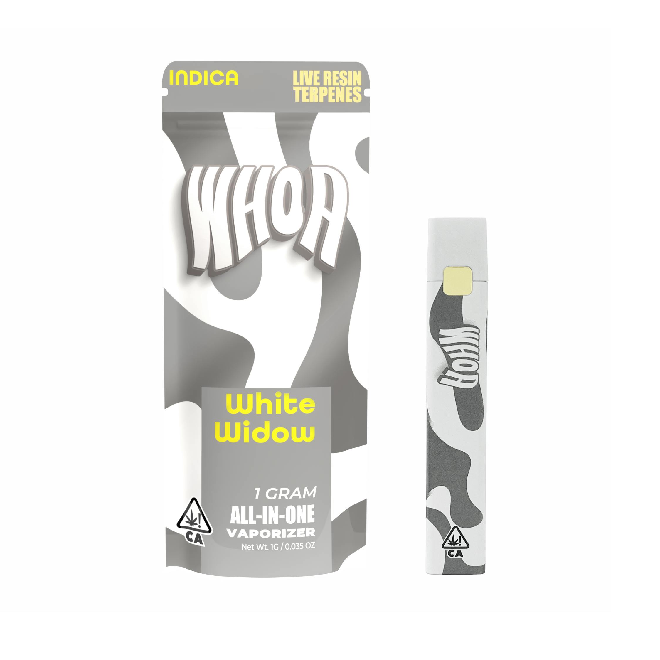 White Widow Live Resin All-In-One 1G Vape - Whoa