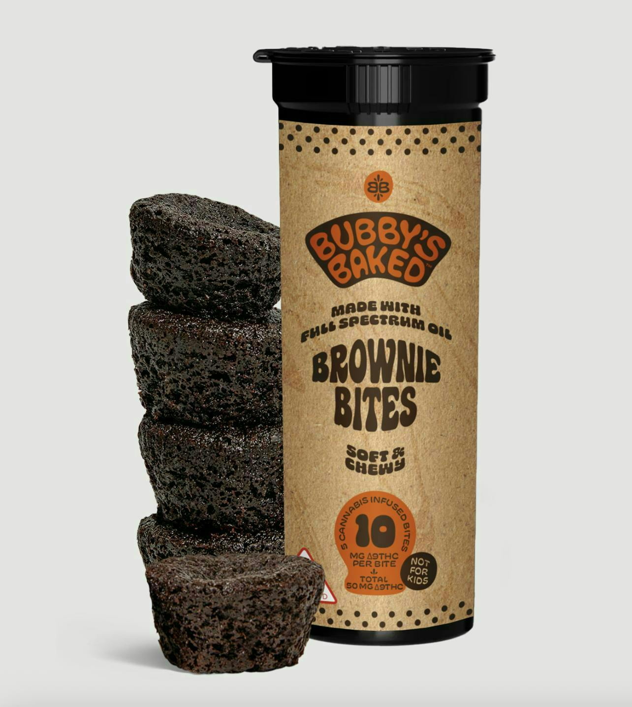 Bubby's Baked | Brownie Bites | 50mg | 5ct | 10mg/ea