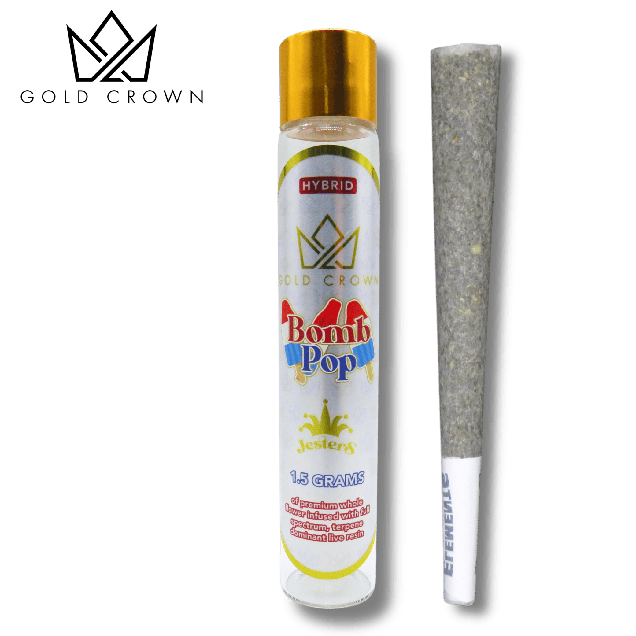 Bomb Pop | Jesters Infused Joint | 1.5g by Gold Crown