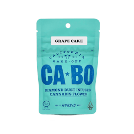 CABO Diamond Dust Infused 3.5g Flower - Grape Cake - Hybrid