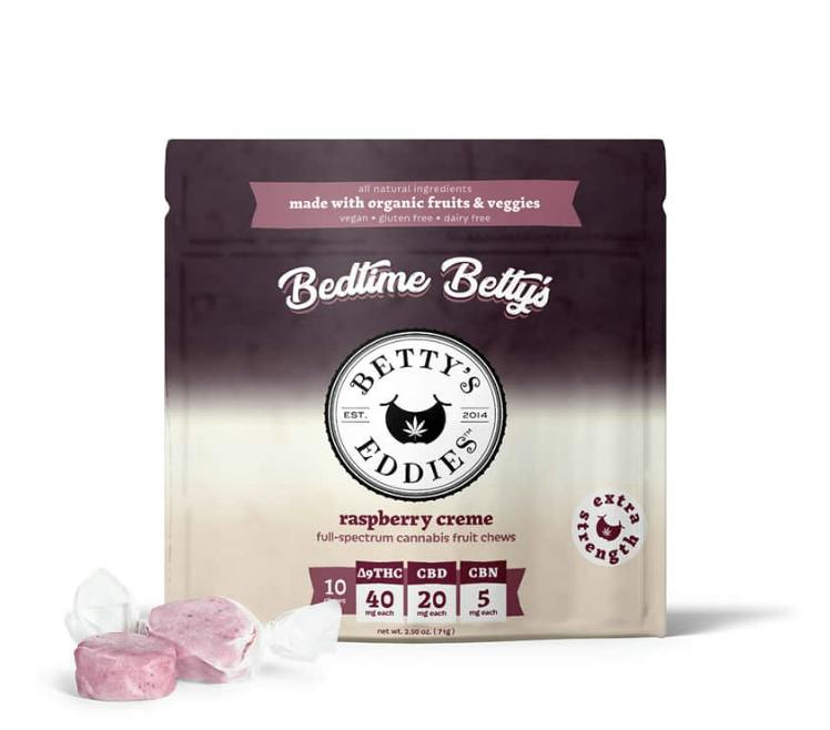 Bedtime Betty's HIGH DOSE • Raspberry Creme for Sleep [10pk] - DE by Betty's Eddies