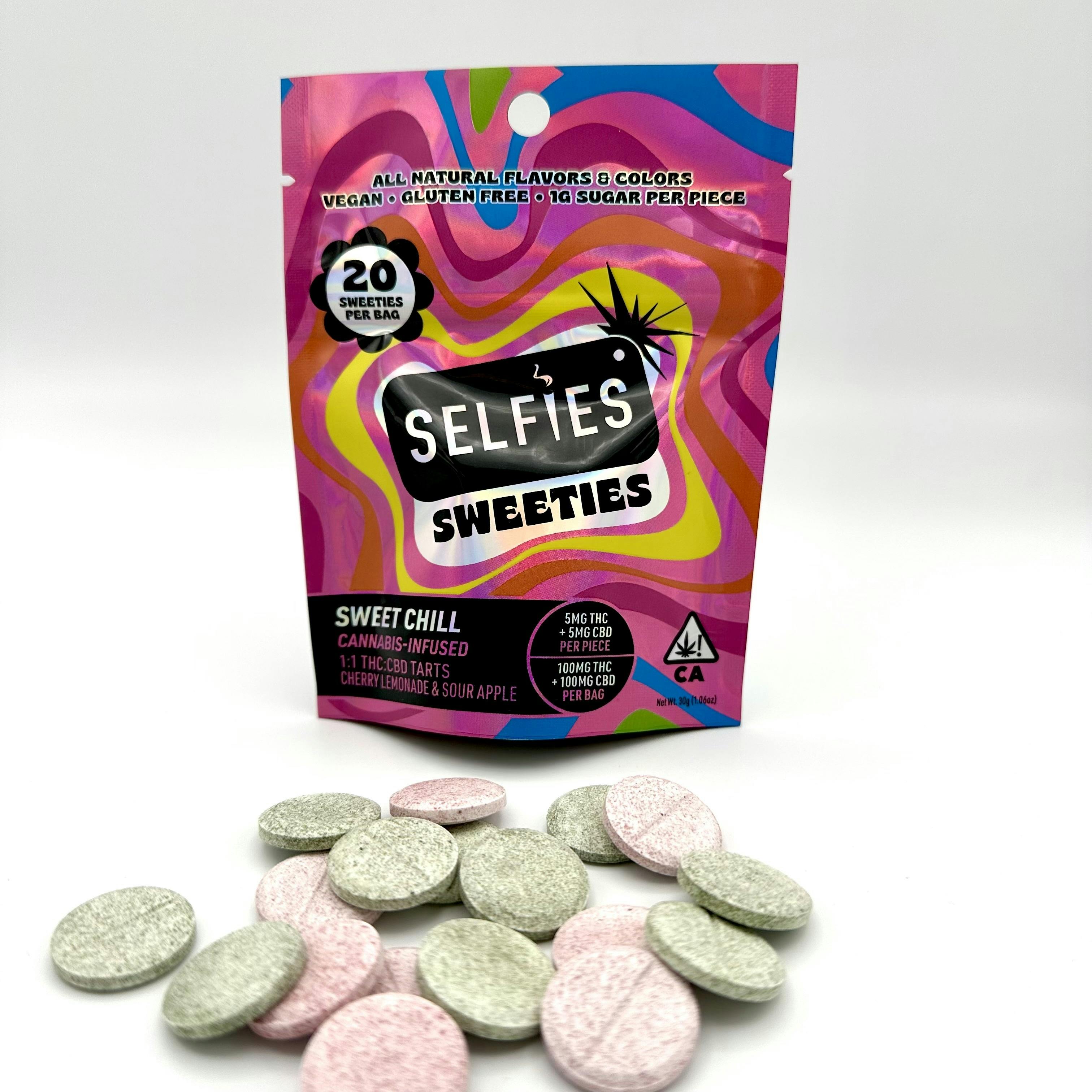SELFiES SWEETiES - Infused Tarts | 20pk | 100mg THC:CBD - Sweet