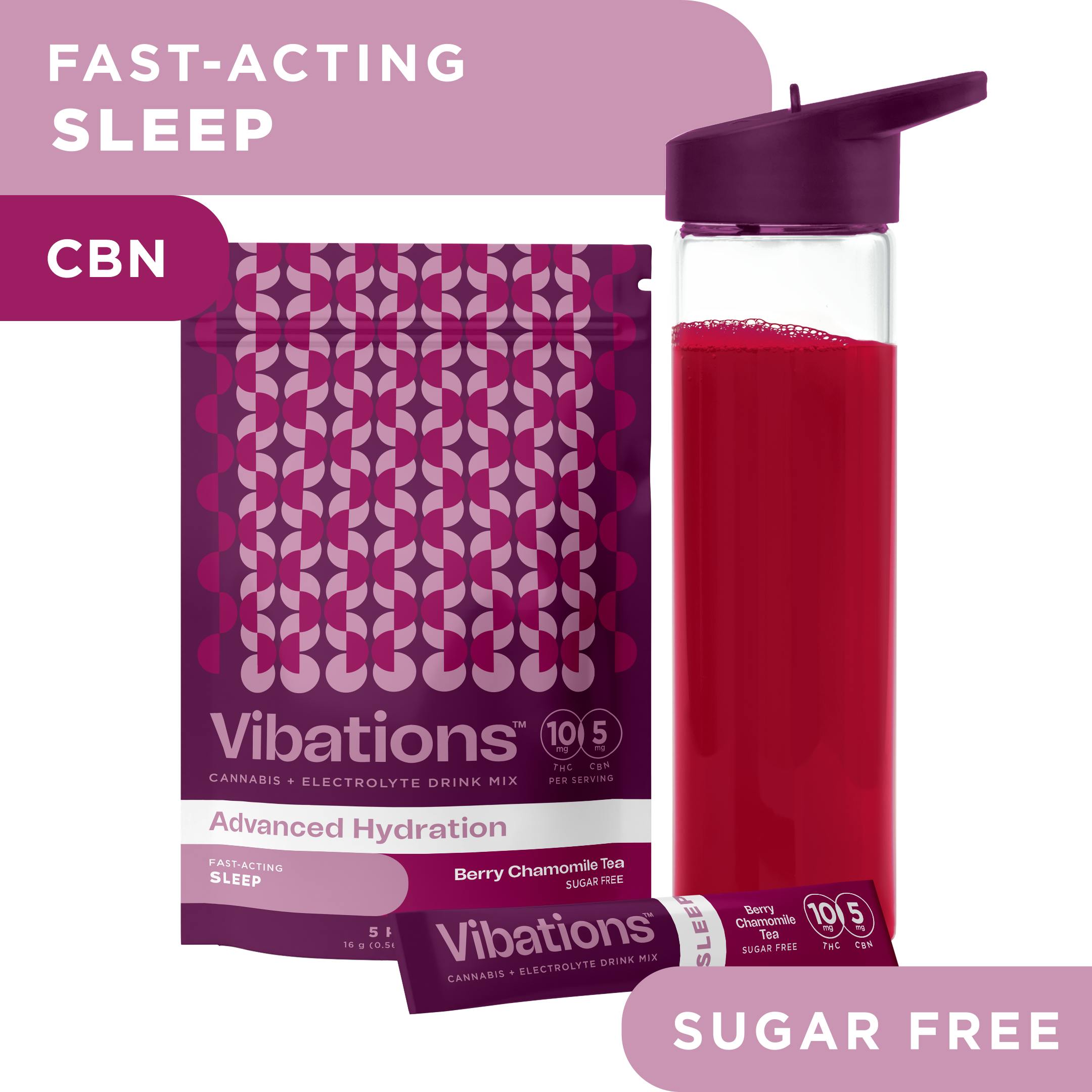 Vibations | Advanced Hydration | Sleep - Berry Chamomile Tea at Cannect Dispensary