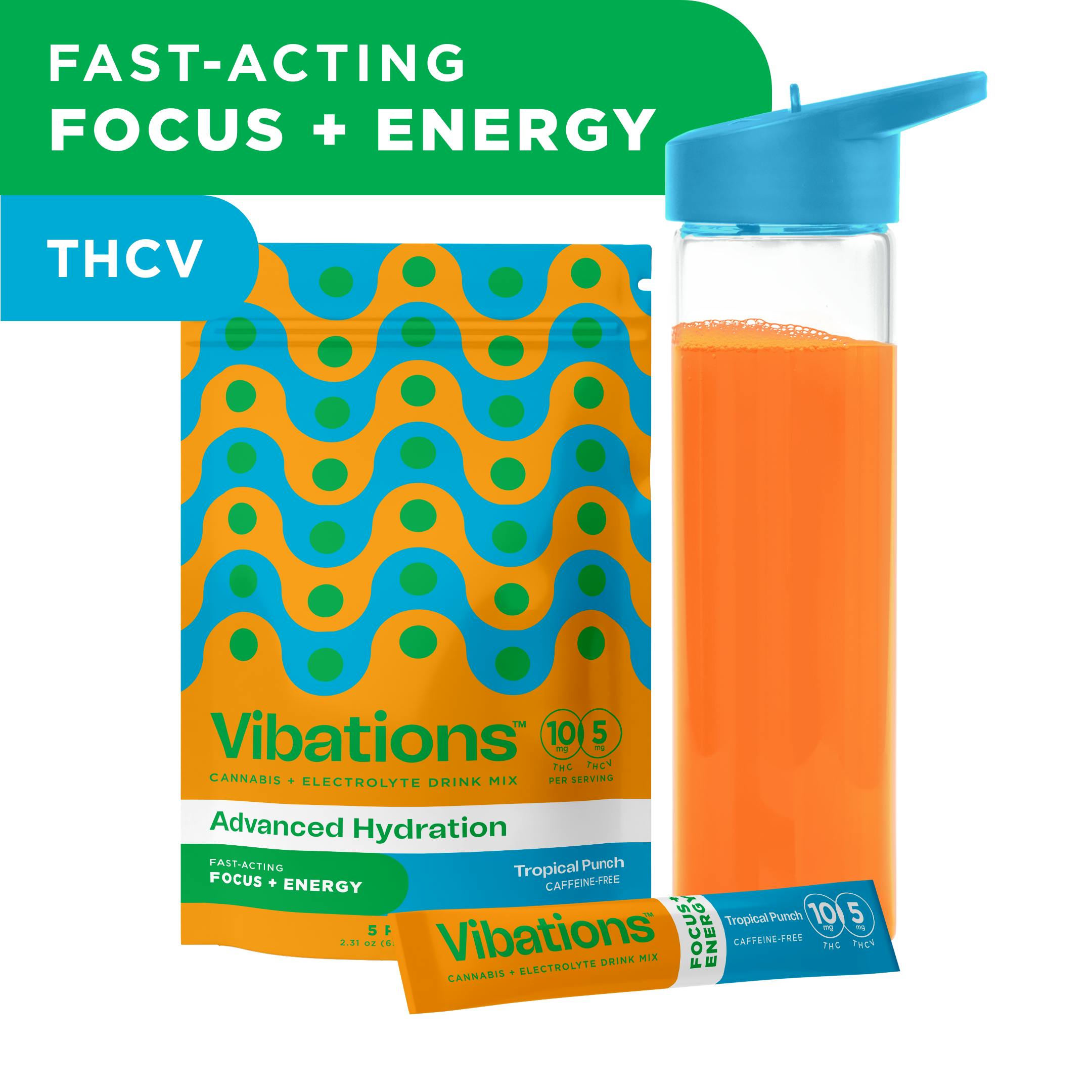 Advanced Hydration Focus Energy Tropical