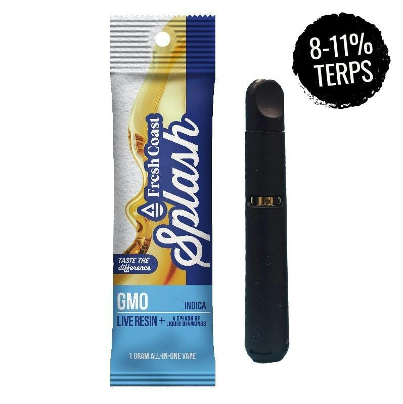 Fresh Coast | GMO | Splash Live Resin 1G Disposable | Indica by Fresh Coast