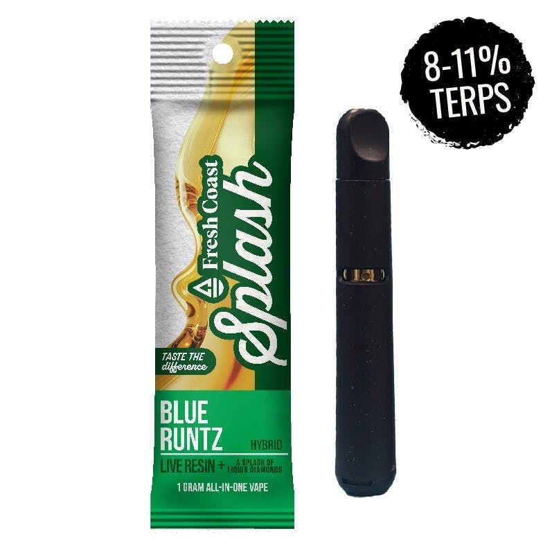 Fresh Coast | Blue Runtz | Splash Live Resin 1G Disposable | Hybrid by Fresh Coast