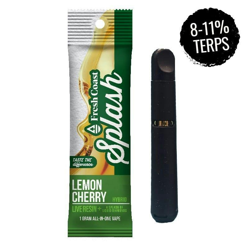 Fresh Coast | Lemon Cherry | Splash Live Resin 1G Disposable | Hybrid by Fresh Coast