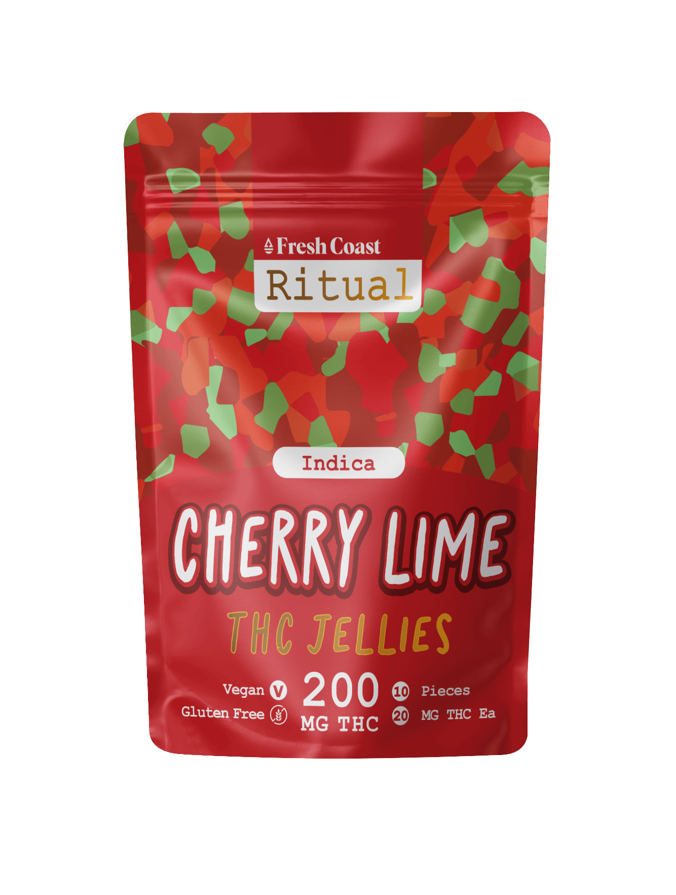 Fresh Coast | Cherry Lime | Ritual 200mg Vegan Jellies | Indica