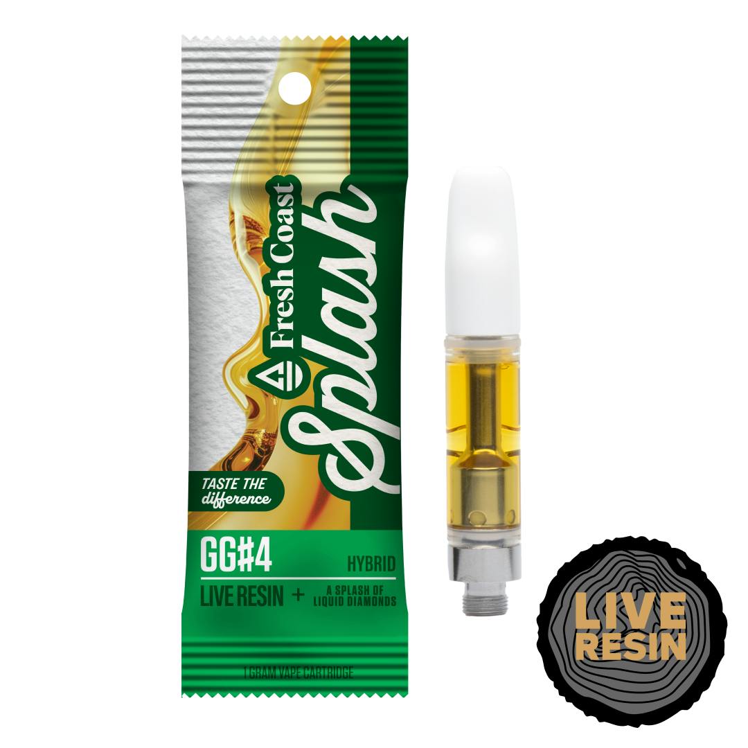Fresh Coast | GG#4 | Splash Live Resin 1G Cart | Hybrid by Fresh Coast