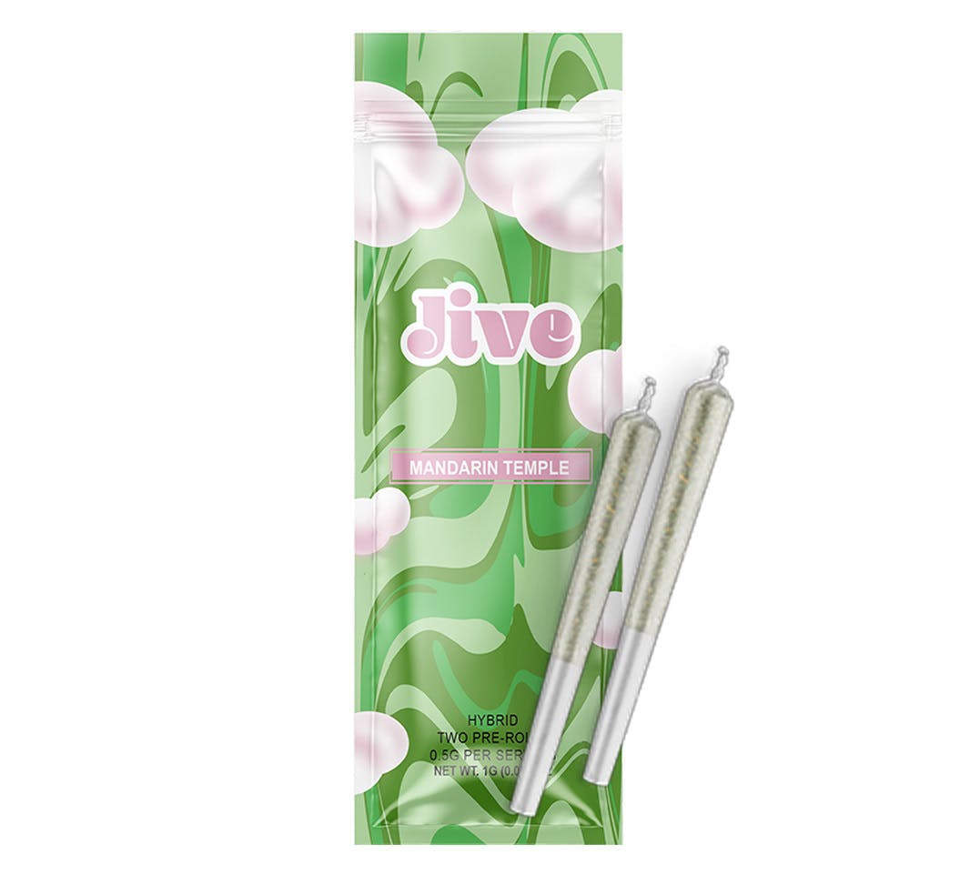 Jive .5g - 2pk Pre Roll - Mandarin Temple