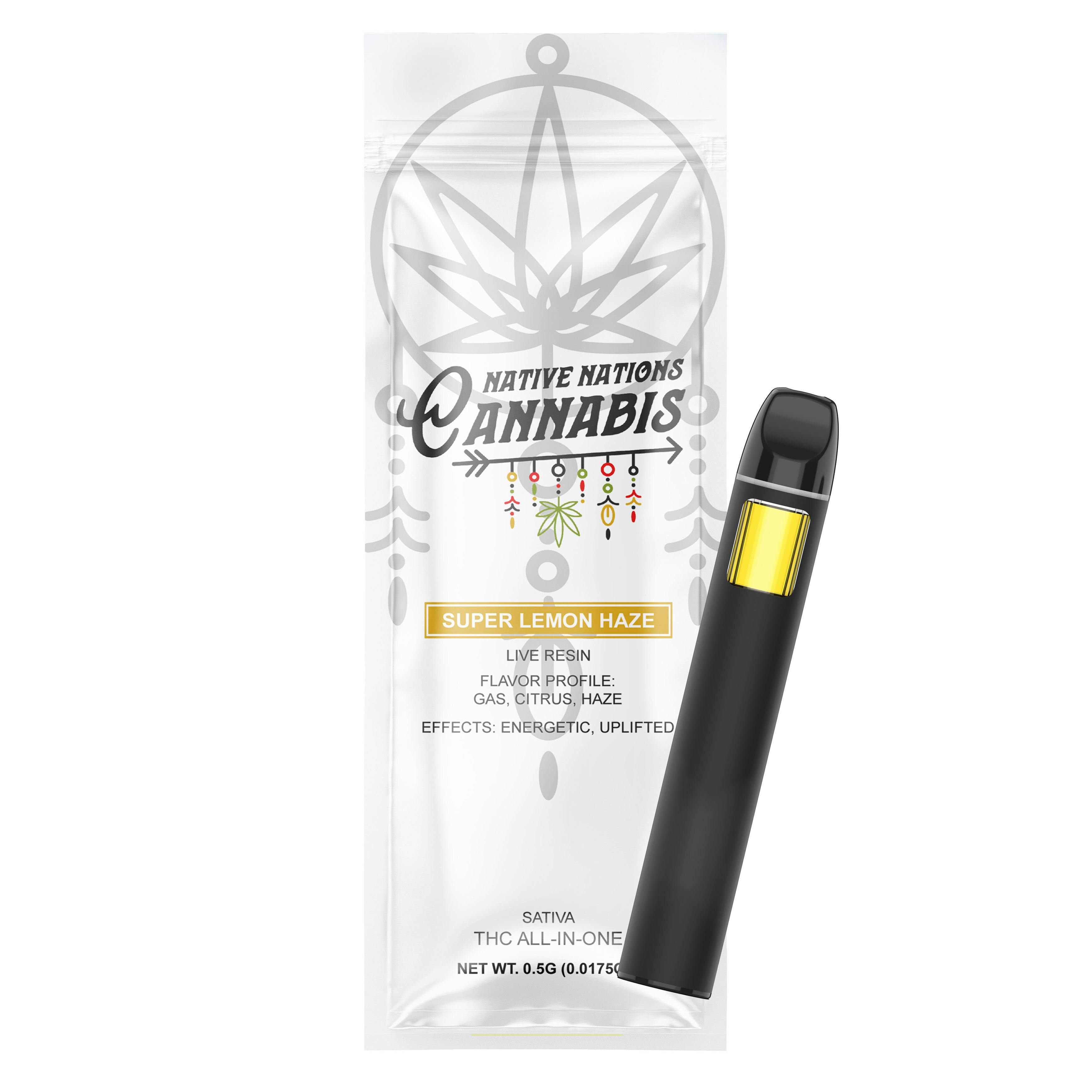 CNP liquid sativa セール中 NNC-NY .5g All In One - Super Lemon Haze - Native Nations Cannabis NY