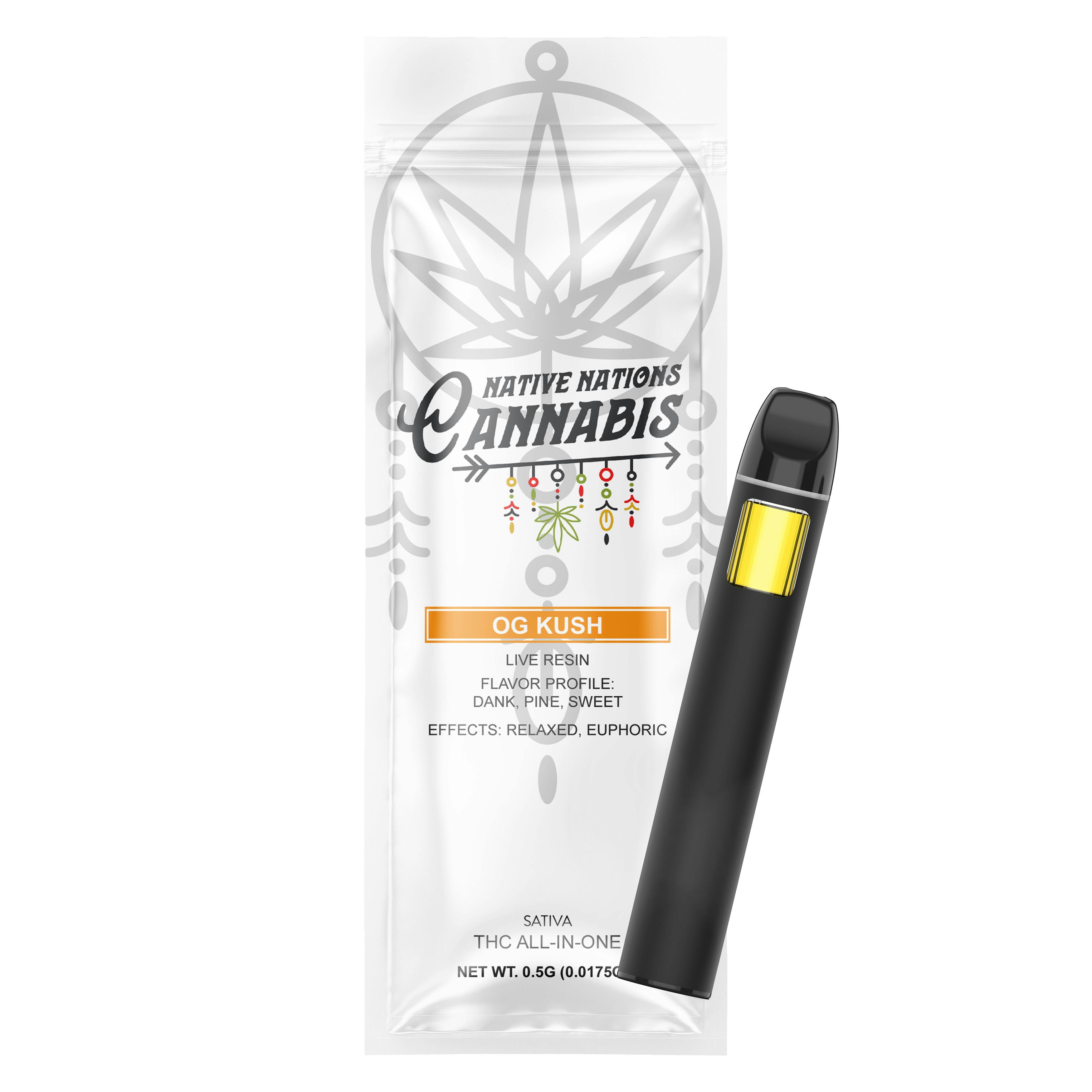 NNC-NY .5g All In One - OG Kush - Native Nations Cannabis NY