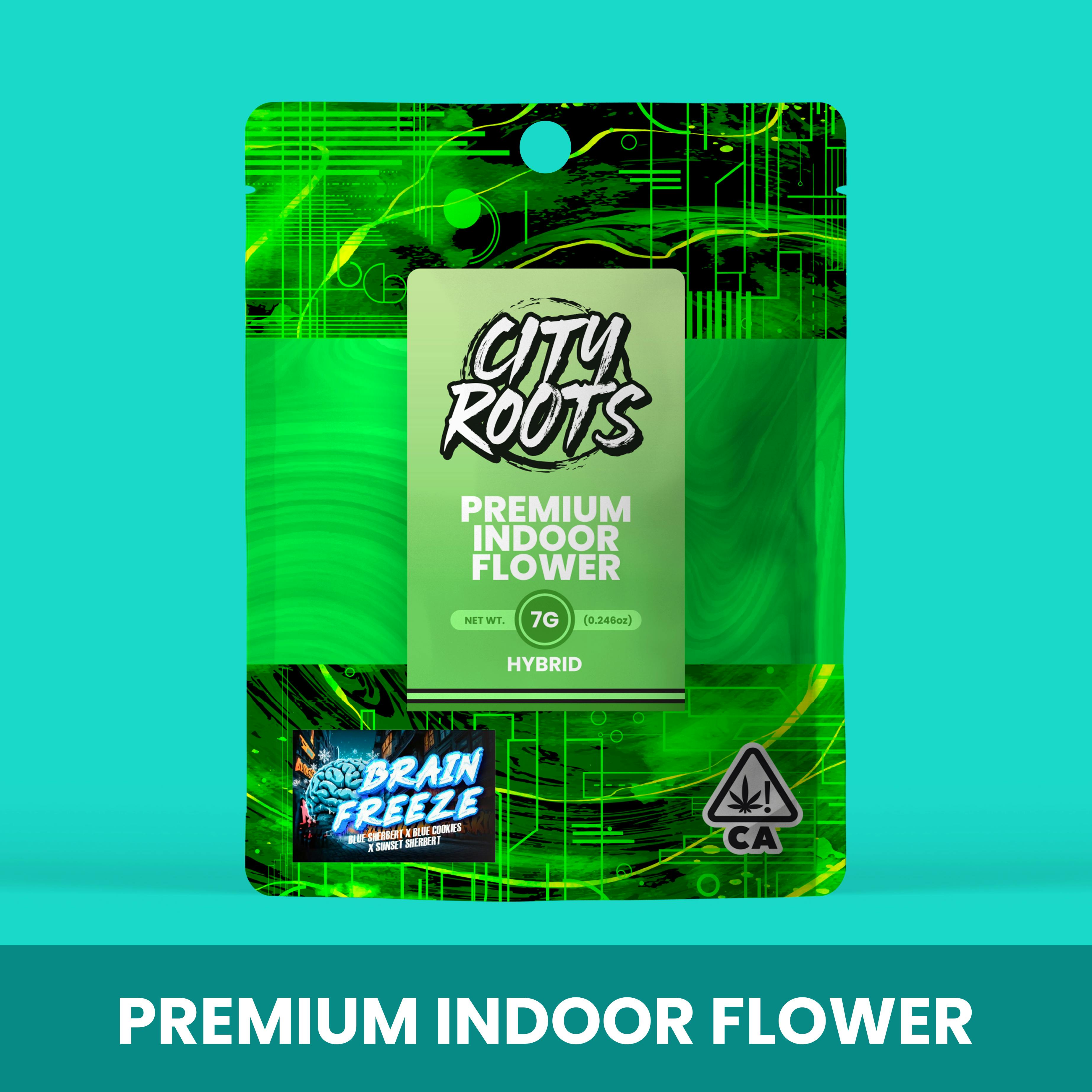 ★3点セット★ リファイバー プロバイオ グリーン Brain Freeze (Hybrid) Premium Indoor Flower 7g - City Roots