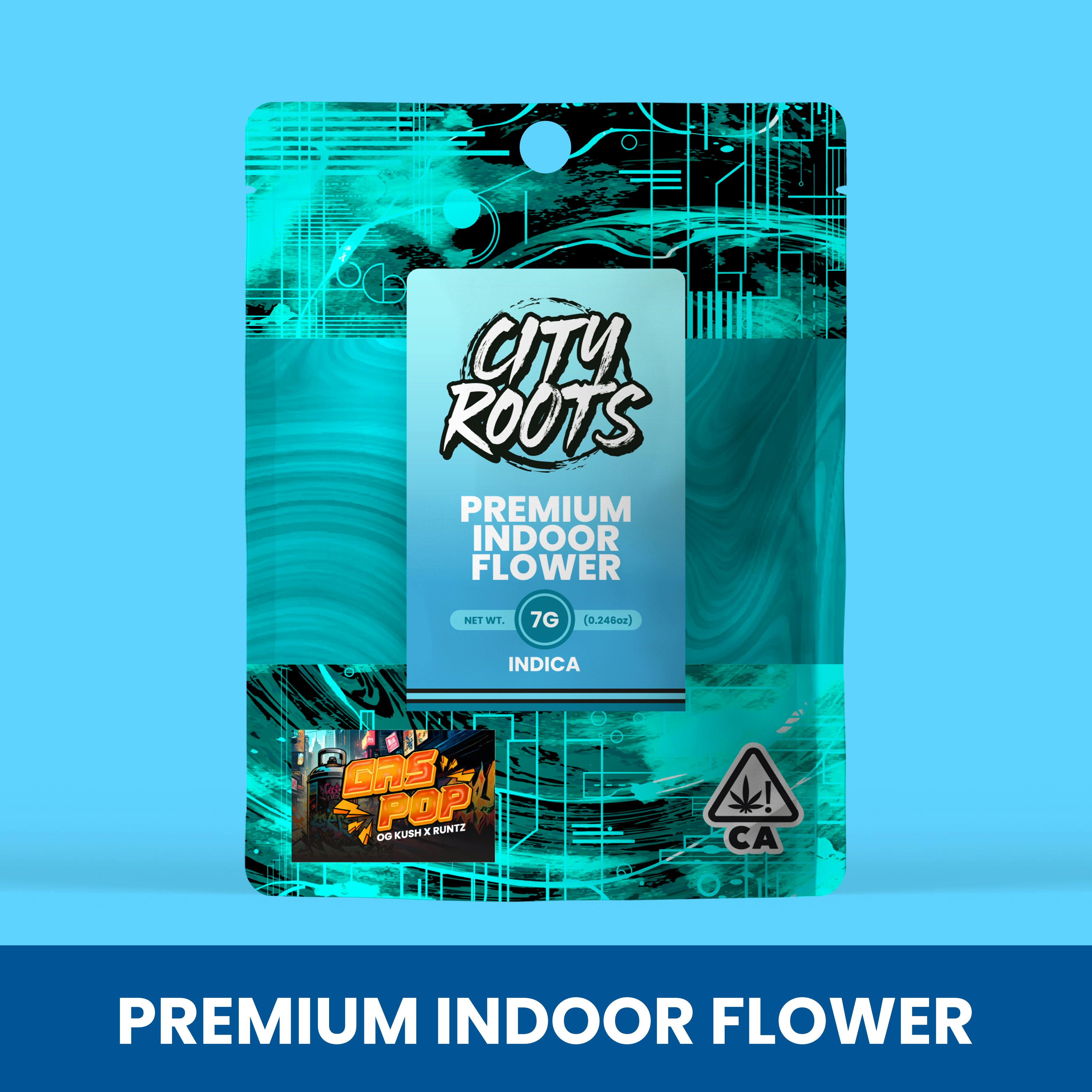 Gas Pop (Indica) Premium Indoor Flower 7g - City Roots