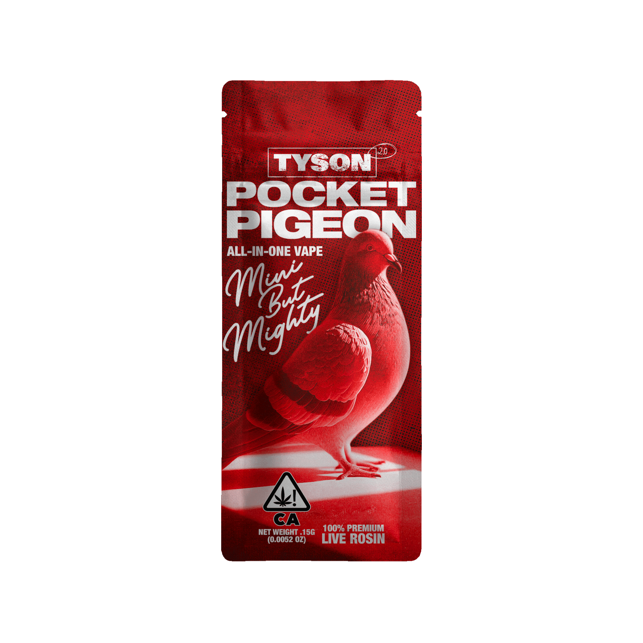 Tyson 2.0 | Pocket Pigeon Vape (H) | Rosin Disposable | 0.15g at My Bud 420