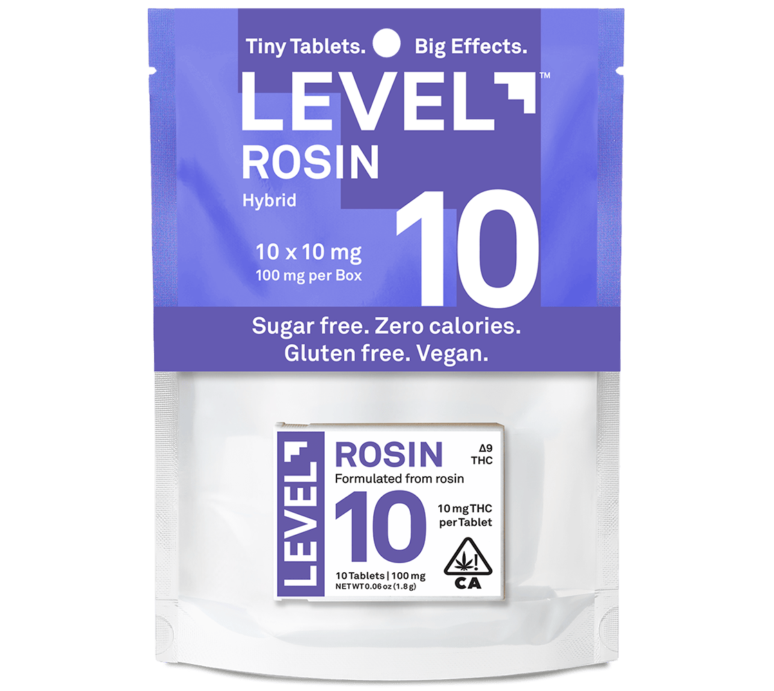 LEVEL 10 Rosin | Sativa Tablets | 100mg | 10ct | 10mg/ea