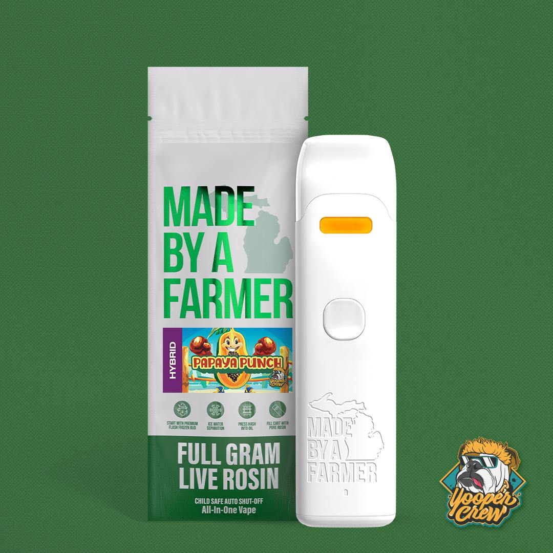 Papaya Punch | Live Rosin Disposable | 1g by Made By A Farmer