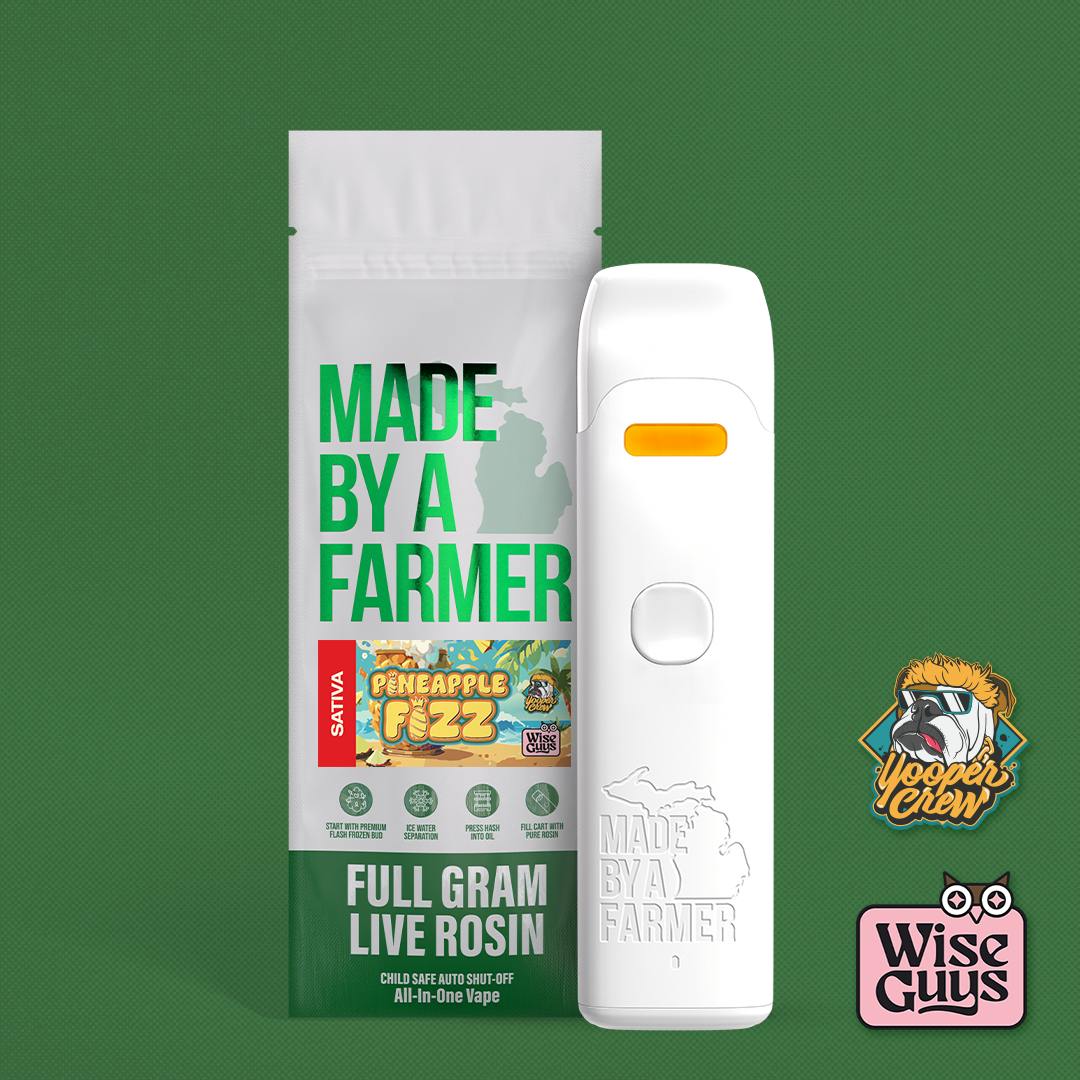 Pineapple Fizz | Live Rosin Disposable | 1g by Made By A Farmer