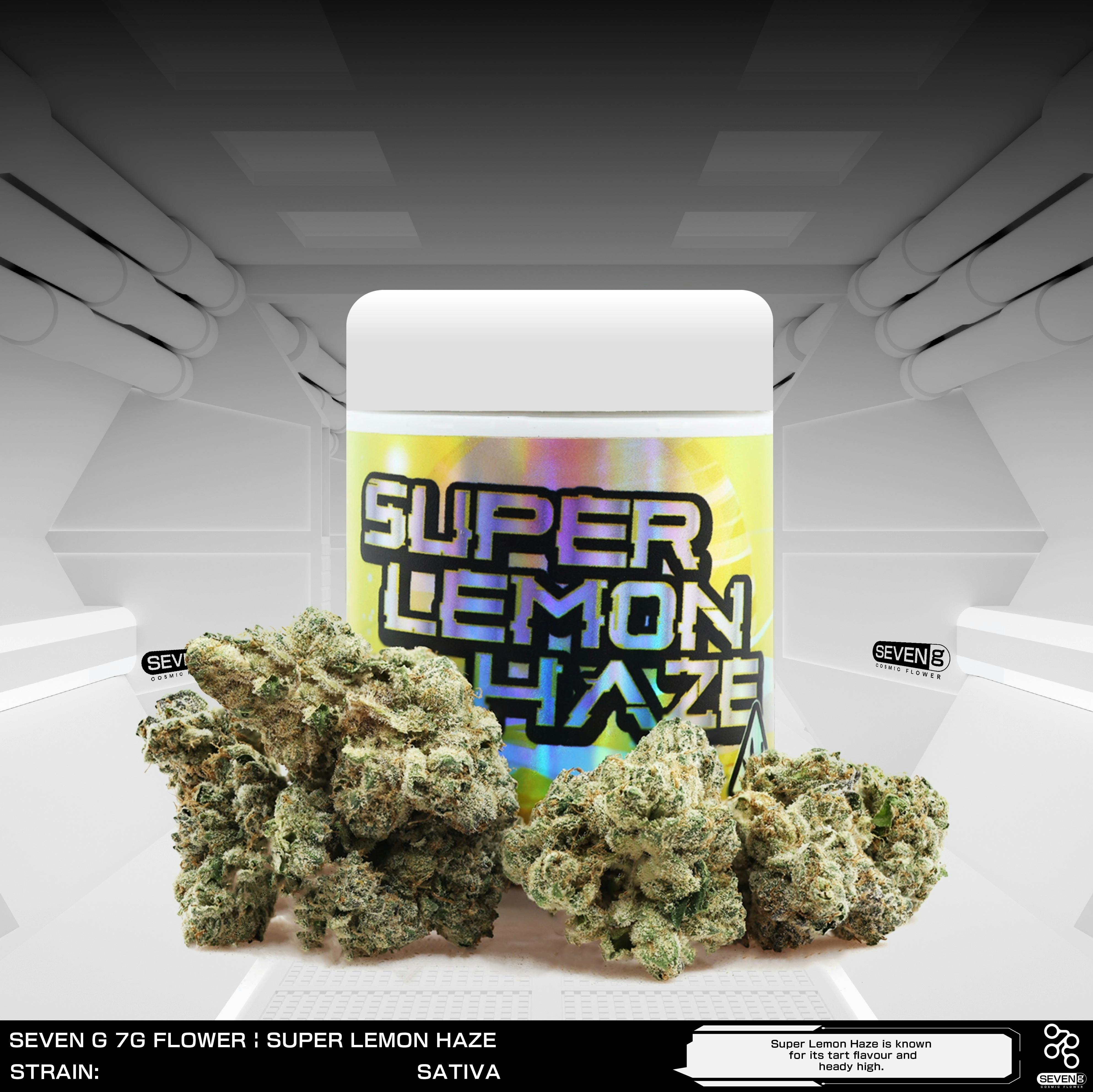 Super Lemon Haze Sativa 7 gram jar by Seven G