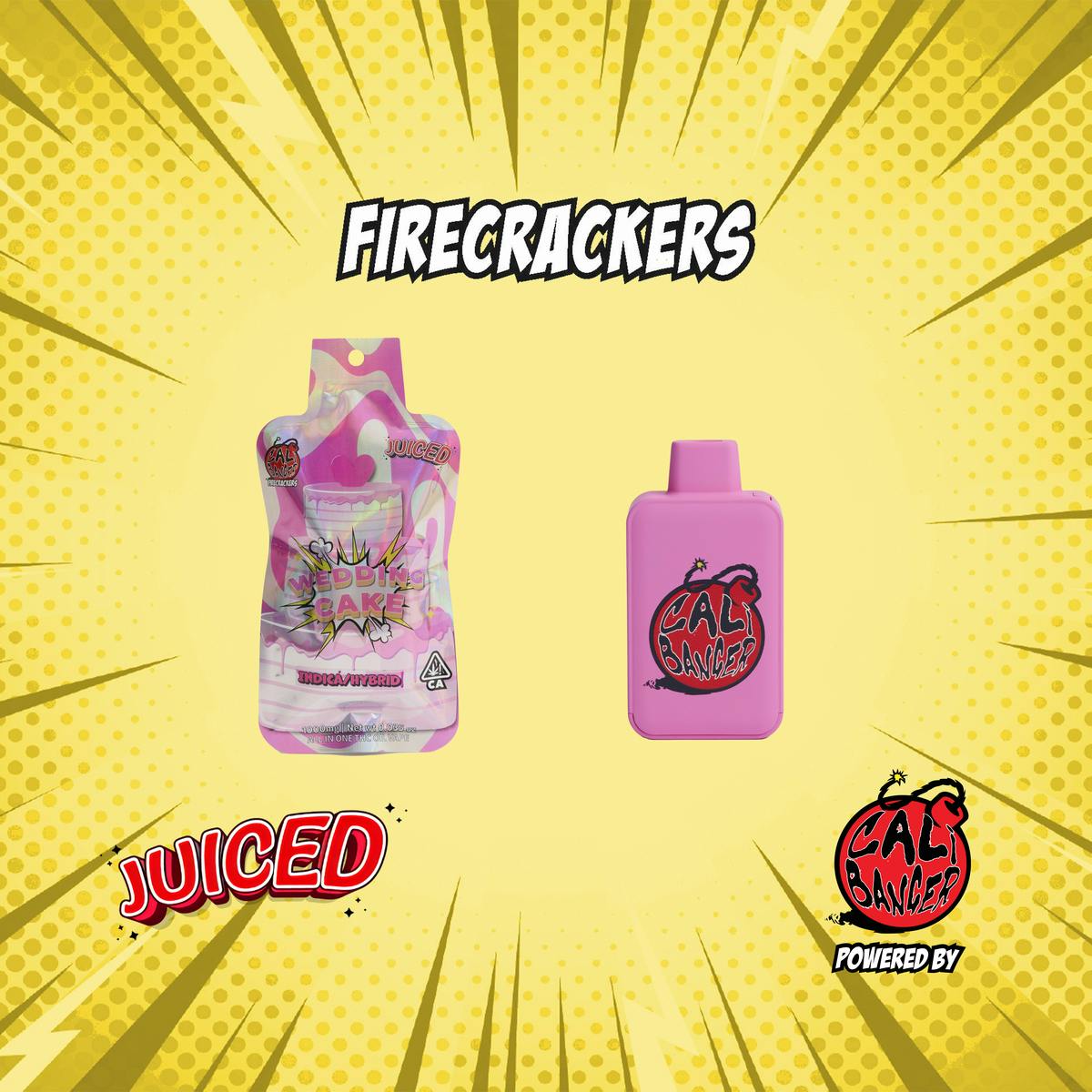Juiced Wedding Cake Disposable Vape 1.0 G - Firecracker by Cali Banger