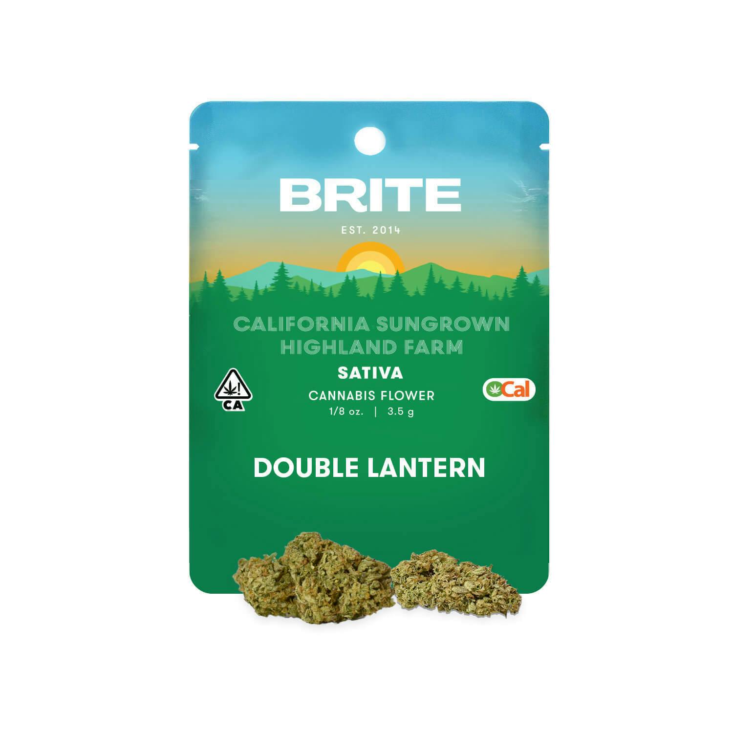 BRITE Highland OCal Sun-Grown Flower (3.5g) - Sativa - Double Lantern