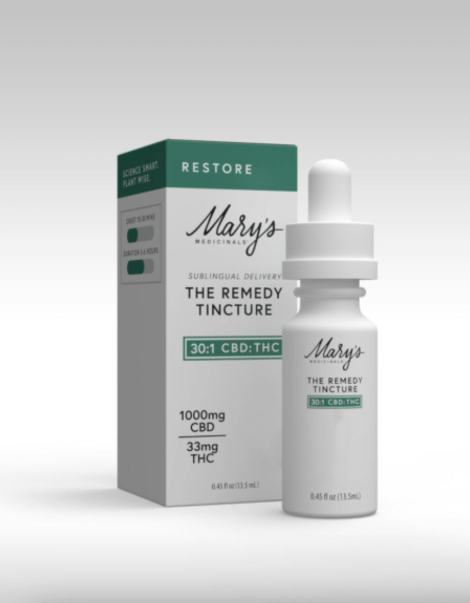 Restore | The Remedy | Tincture | 30:1 CBD:THC | 33mg THC