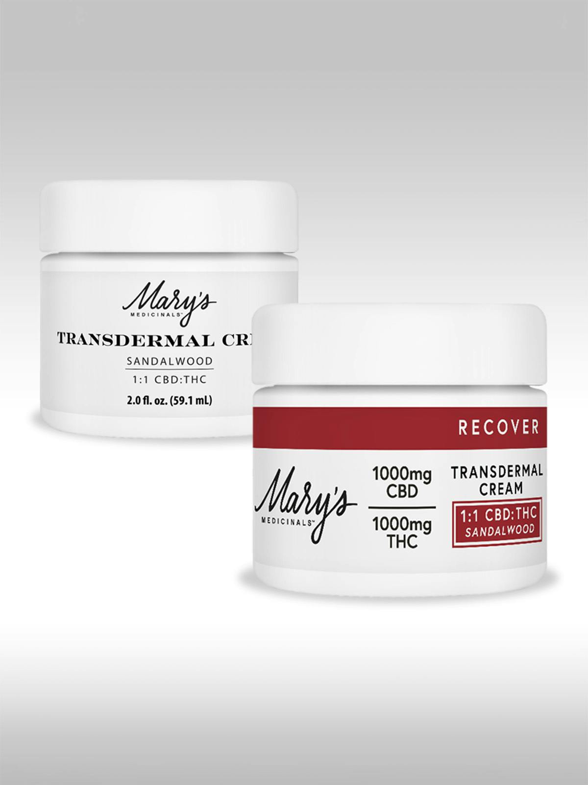 1:1 Recover Sandalwood Transdermal Cream | 1000mg by Mary's Medicinals™